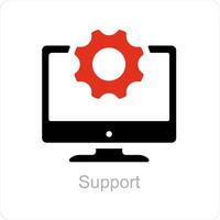 support and service icon concept vector