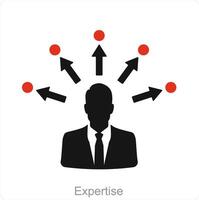 Expertise and expert icon concept vector