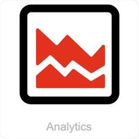 analítica y análisis icono concepto vector