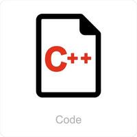 code and programming icon concept vector