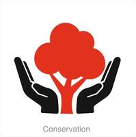 Conservation and environment icon concept vector