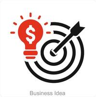 Business Idea and idea icon concept vector