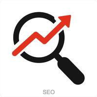 SEO and search icon concept vector