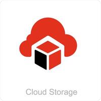 Cloud Storage and Big data icon concept vector