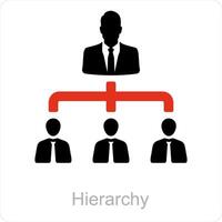 Hierarchy and business icon concept vector