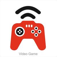 Video Game and pla icon concept vector