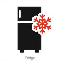 Fridge and cold icon concept vector
