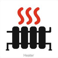 Heater and gyser icon concept vector