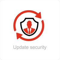 update security and update icon concept vector