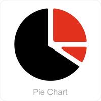 Pie Chart and diagram icon concept vector