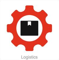 Logistics and delivery icon concept vector