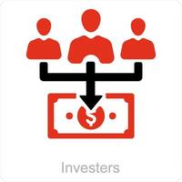 Investors and teamwork icon concept vector