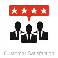 Customer Satisfaction and service icon concept vector