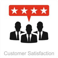 Customer Satisfaction and service icon concept vector