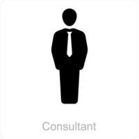 Consultant and company head icon concept vector