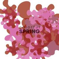 vector abstract colorful spring background design,invitation card background template,watercolor wet wash splash.