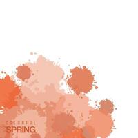 vector abstract colorful spring background design,invitation card background template,watercolor wet wash splash.