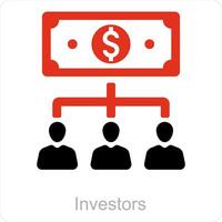 Investors and teamwork icon concept vector