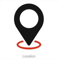 Location and map icon concept vector