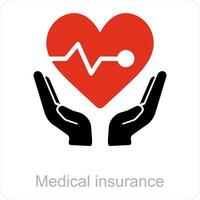 Medical Insurance and medical icon concept vector