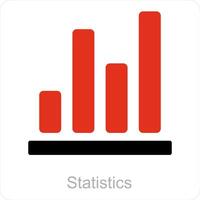 Statistics and diagram icon concept vector