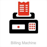 Billing Machine and printer icon concept vector