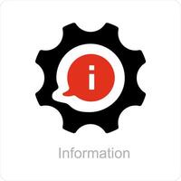 information and support icon concept vector