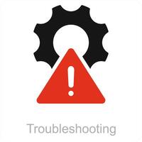 Troubleshooting and maintenance icon concept vector