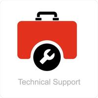 technical support and service icon concept vector