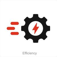 Efficiency and productivity icon concept vector