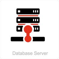 database server and Big data icon concept vector