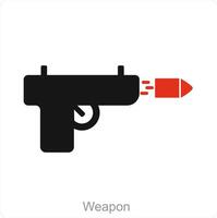 Weapon and gun icon concept vector