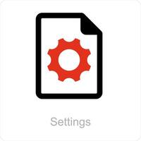 setting and configuration icon concept vector