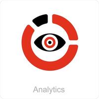 analytics and Big data icon concept vector