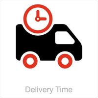 Delivery Time and time icon concept vector