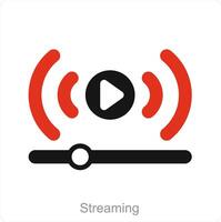 Streaming and movie icon concept vector