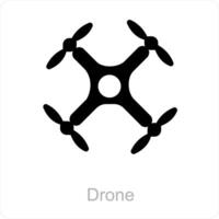 Drone and technology icon concept vector