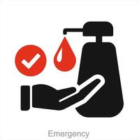 Disinfection and dirty icon concept vector