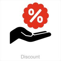 Discount and tag icon concept vector