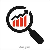 Analysis and data icon concept vector