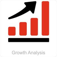 Graph Analysis and chart icon concept vector