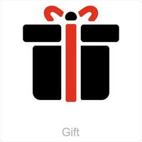 Gift and parcel icon concept vector