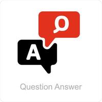 question answer and query icon concept vector