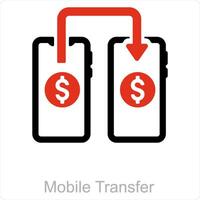 Money Transfer and finance icon concept vector