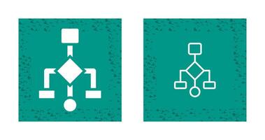 afinidad diagrama vector icono