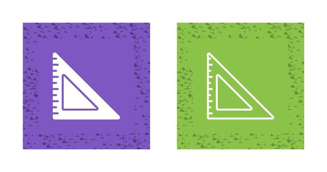 Triangular Ruler Vector Icon