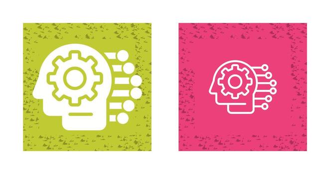 icono de vector de aprendizaje automático