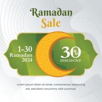 Ramadan Sale Flat Vector islamic greeting design