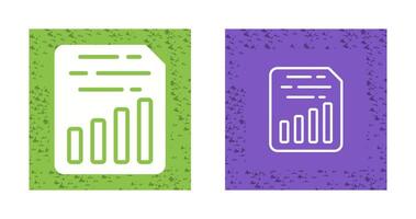 Document Insert Chart Vector Icon