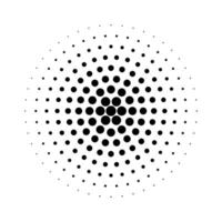 Simple Abstract Medium Halftone Round Dots Texture Vector Clipart